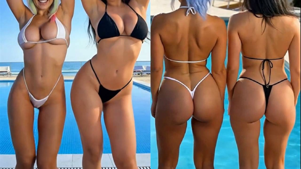 Skylar Micro Bikini Try On